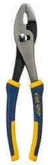 Irwin - 10" OAL, 1-3/4" Jaw Length, 7/16" Jaw Width, Slip Joint Pliers - 2 Positions, Self Gripping Jaw, Round Head, Standard Tool, Wire Cutting Shear - Best Tool & Supply