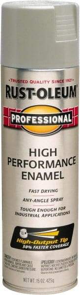 Rust-Oleum - Light Machinery Gray, Gloss, Rust Proof Enamel Spray Paint - 14 Sq Ft per Can, 15 oz Container, Use on Multipurpose - Best Tool & Supply