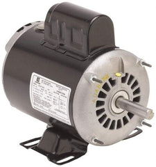 US Motors - 2 hp, ODP Enclosure, Auto Thermal Protection, 1,740 RPM, 115/230 Volt, 60 Hz, Single Phase Capacitor Start-Cap Run Motor - Size 56H Frame, Rigid Mount, 1 Speed, Ball Bearings, 19.4/9.7 Full Load Amps, B Class Insulation, Reversible - Best Tool & Supply