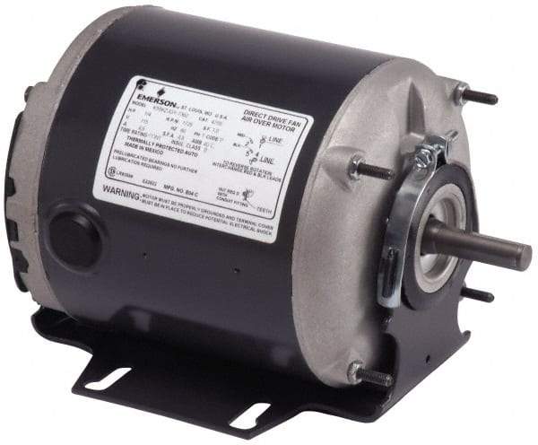 US Motors - 1/2 hp, TEAO Enclosure, No Thermal Protection, 1,725 RPM, 115 Volt, 60 Hz, Industrial Electric AC/DC Motor - Size 56 Frame, Cradle/Stud Mount, 1 Speed, Ball Bearings, 7.0 Full Load Amps, A Class Insulation, Reversible - Best Tool & Supply