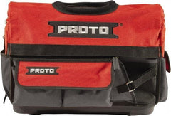 Proto - 10 Pocket Gray & Red Polyester Tool Bag - 20" Wide x 11" Deep x 15" High - Best Tool & Supply