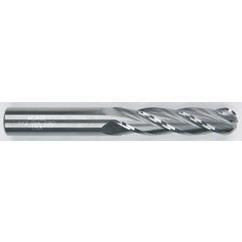 1/8" Dia. - 2-1/4" OAL - Solid CBD - TiAlN - Ball Nose SE EM - 4 FL - Best Tool & Supply