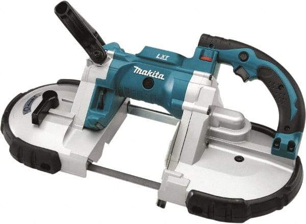 Makita - 18 Volt, 44-7/8" Blade, 530 SFPM Cordless Portable Bandsaw - 4-3/4" (Round) & 4-3/4 x 4-3/4" (Rectangle) Cutting Capacity, Lithium-Ion Battery Not Included - Best Tool & Supply