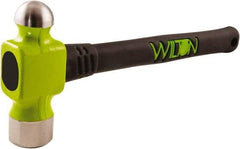 Wilton - 1-1/2 Lb Head Drop Forged Steel Ball Pein Hammer - Steel Handle with Grip, 14" OAL, Steel Rods Throughout for Added Strength - Best Tool & Supply