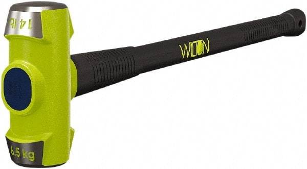 Wilton - 14 Lb Head, 36" Long Sledge Hammer - Steel Head, Steel Handle with Grip - Best Tool & Supply