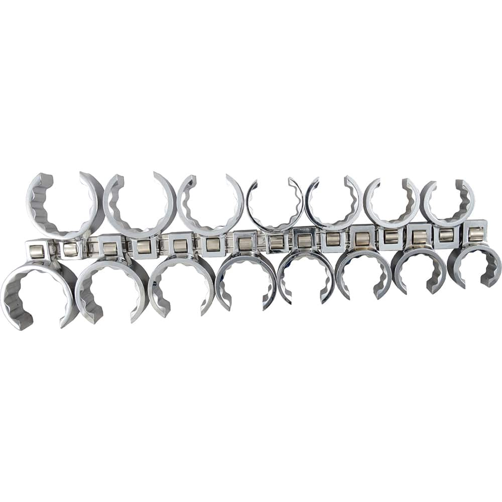 Martin Tools - Crowfoot Wrench Sets; Tool Type: Crowfoot ; Drive Size (Inch): 3/8 ; Size Range (Inch): 15.00 - 26.00 ; Size Range (mm): 15.00 - Exact Industrial Supply