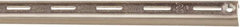 Knape & Vogt - 1,060 Lb Capacity, Anachrome Steel Coated, Shelf Standard Bracket - 96" Long, 11/16" High, 7/8" Wide - Best Tool & Supply