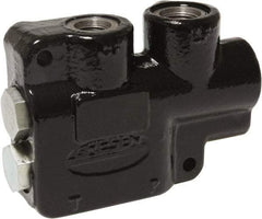 Parker - 15 GPM 5/8 Inlet Cast Iron Hydraulic Control Valve - 7/8-14 Thread, 2,500 psi, 1.88" Wide x 6.88" Long - Best Tool & Supply