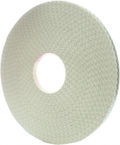 3M - 1/2" x 72 Yd Acrylic Adhesive Double Sided Tape - 31 mil Thick, Off-White, Foam Liner - Best Tool & Supply