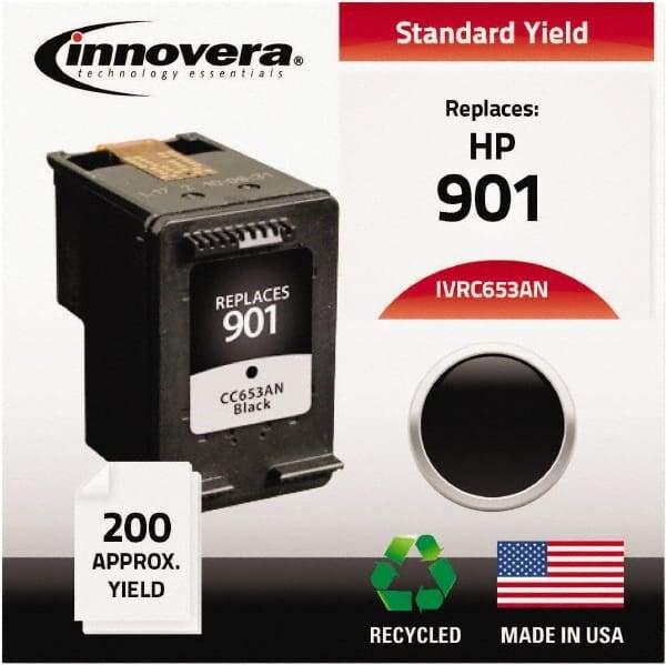 innovera - Black Inkjet Printer Cartridge - Use with HP Officejet J4500, J4600 - Best Tool & Supply