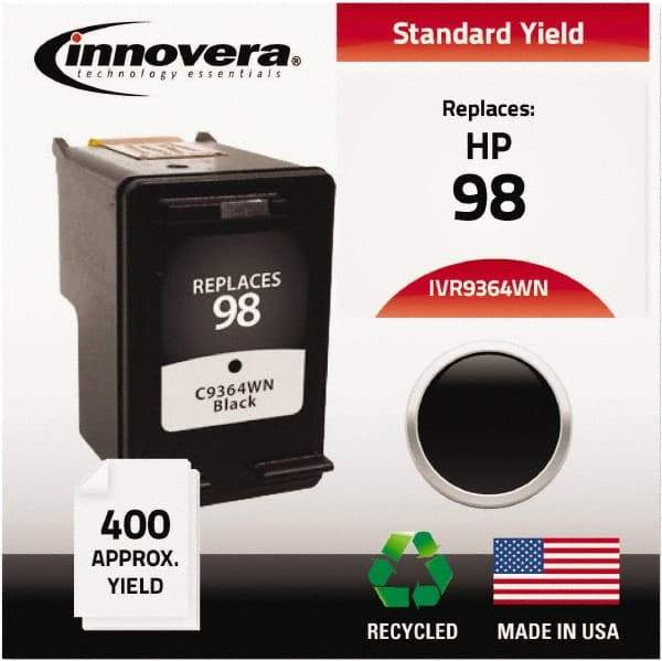 innovera - Black Inkjet Printer Cartridge - Use with HP Deskjet 5940, D4145, D4155, D4160, Officejet 6310, Photosmart 2570, 2575, 8050, C4150, C4150, C4180, D5060, D5065, D5069, D5145, D5155, D5160 - Best Tool & Supply