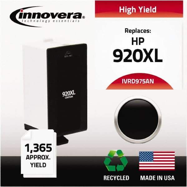 innovera - Black Inkjet Printer Cartridge - Use with HP Officejet 6000, 6000 Wireless, 6500, 6500 Wireless, Officejet Wide Format 7500A - Best Tool & Supply