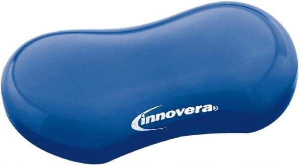 innovera - 3-1/8" x 4-3/4" x 1" Blue Wrist Rest - Use with Mouse - Best Tool & Supply