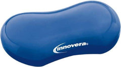 innovera - 3-1/8" x 4-3/4" x 1" Blue Wrist Rest - Use with Mouse - Best Tool & Supply