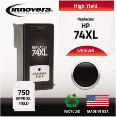 innovera - Black Inkjet Printer Cartridge - Use with HP Deskjet D4260, D4360, Officejet J5750, J5780, J6480, Photosmart C4240, C4250, C4280, C4350, C4380, C4385, C4480, C4580, C5240, C5250, C5280, C5580, D5345, D5360 - Best Tool & Supply