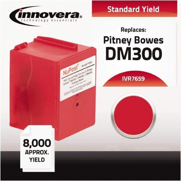 innovera - Red Ink Cartridge - Use with Pitney Bowes DM300C, DM400C, DM450C, DM475C - Best Tool & Supply