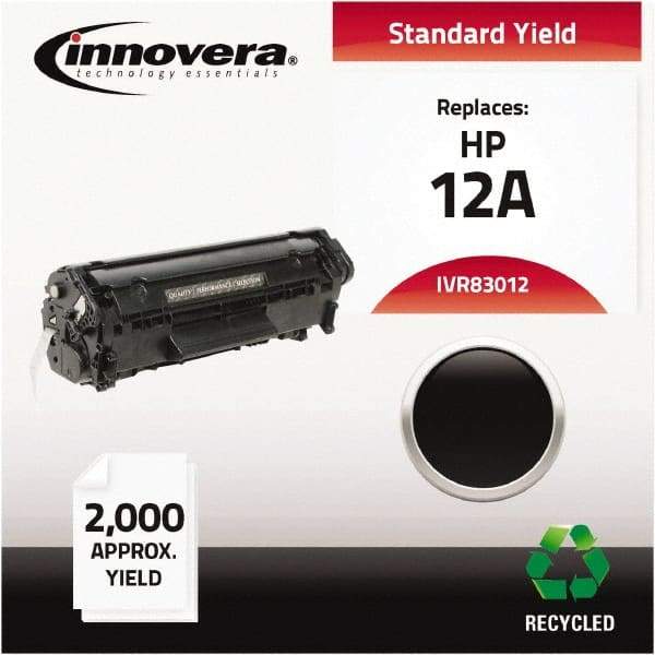 innovera - Black Toner Cartridge - Use with HP LaserJet 1010, 1012, 1015, 1018, 1020, 1022, 3015, 3020, 3030, 3050, 3052, 3055, M1319Fmfp - Best Tool & Supply