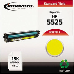 innovera - Yellow Toner Cartridge - Use with HP Color LaserJet Enterprise CP5520, CP5525n, CP5525dn, CP5525xh - Best Tool & Supply