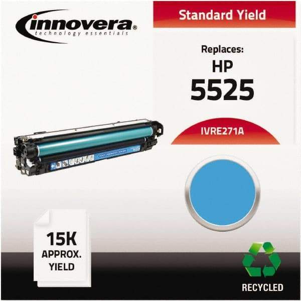 innovera - Cyan Toner Cartridge - Use with HP Color LaserJet Enterprise CP5520, CP5525n, CP5525dn, CP5525xh - Best Tool & Supply