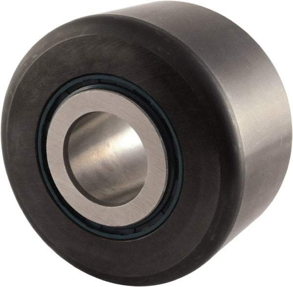 RBC Bearings - 1-1/4" Bore, 4" Roller Diam x 2-1/4" Roller Width, Carbon Steel Sealed Yoke Cam Follower - 45,600 Lb Dynamic Load Capacity, 2-5/16" Overall Width - Best Tool & Supply