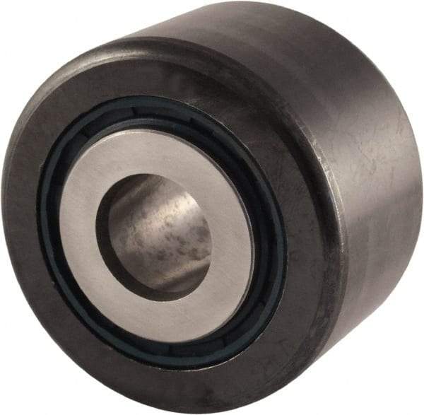 RBC Bearings - 5/8" Bore, 2-1/4" Roller Diam x 1-1/4" Roller Width, Carbon Steel Sealed Yoke Cam Follower - 12,400 Lb Dynamic Load Capacity, 1-5/16" Overall Width - Best Tool & Supply