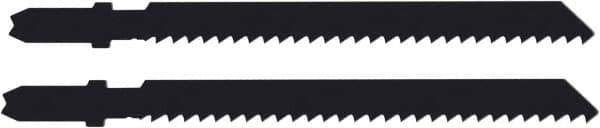 Disston - 2-3/4" Long, 8 Teeth per Inch, Carbon Steel Jig Saw Blade - Toothed Edge, 0.067" Thick, U-Shank, Raker Tooth Set - Best Tool & Supply