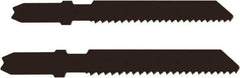 Disston - 3-1/8" Long, 12 Teeth per Inch, Carbon Steel Jig Saw Blade - Toothed Edge, 0.067" Thick, U-Shank, Raker Tooth Set - Best Tool & Supply