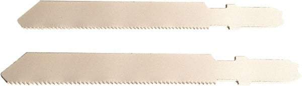 Disston - 3" Long, 32 Teeth per Inch, Bi-Metal Jig Saw Blade - Toothed Edge, 0.06" Thick, U-Shank, Raker Tooth Set - Best Tool & Supply