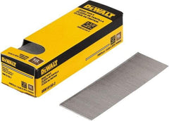 DeWALT - 18 Gauge 1-1/2" Long Finishing Nails for Power Nailers - Steel, Bright Finish, Smooth Shank, Straight Stick Collation, Brad Head, Chisel Point - Best Tool & Supply