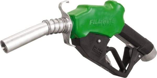 Tuthill - 30 GPM, Gasoline, Kerosene & Diesel Fuel 1" Auto Nozzle with Hook - 1" Inlet, 1" Outlet - Best Tool & Supply