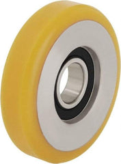 Blickle - 1-1/2 Inch Diameter x 1/2 Inch Wide, Polyurethane-Elastomer Blickle Extrathane Caster Wheel - 99 Lb. Capacity, 3/8 Inch Axle Diameter, Ball Bearing - Best Tool & Supply