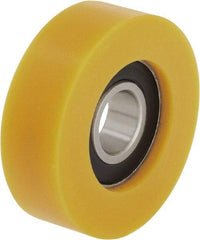 Blickle - 2 Inch Diameter x 19/32 Inch Wide, Polyurethane-Elastomer Blickle Extrathane Caster Wheel - 154 Lb. Capacity, 1 Inch Axle Diameter, Ball Bearing - Best Tool & Supply