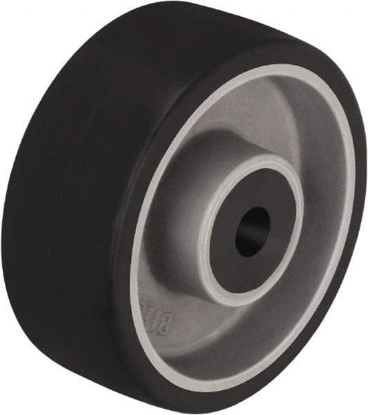 Blickle - 4 Inch Diameter x 1-37/64 Inch Wide, Polyurethane-Elastomer Blickle Softhane Caster Wheel - 220 Lb. Capacity, 1/2 Inch Axle Diameter, Plain Bore Bearing - Best Tool & Supply