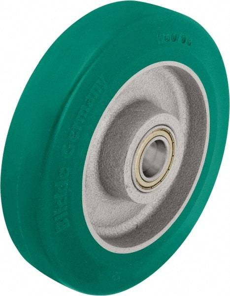 Blickle - 5 Inch Diameter x 1-31/32 Inch Wide, Polyurethane-Elastomer Blickle Softhane Caster Wheel - 990 Lb. Capacity, 25/32 Inch Axle Diameter, Ball Bearing - Best Tool & Supply