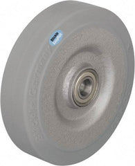 Blickle - 8 Inch Diameter x 1-31/32 Inch Wide, Solid Rubber Caster Wheel - 1,320 Lb. Capacity, 1 Inch Axle Diameter, Ball Bearing - Best Tool & Supply