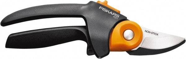 Fiskars - By-Pass Pruner - 3/4" Long Teflon Coated Steel Blade, Comfort Hand Grip Handle - Best Tool & Supply