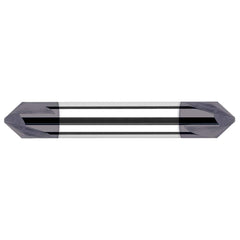 Harvey Tool - 3/16" Diam 60°/120° 3-Flute Double End Solid Carbide Chamfer Mill