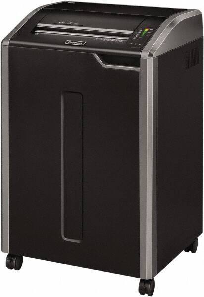 FELLOWES - 5/32 x 1-3/8" Strip, 30 Sheet Cross Cut Automatic Shredder - 20" Long x 25" Wide x 37-1/4" High, Level 4 Security, 35 Gal Wastebasket - Best Tool & Supply