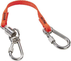 Proto - 12" Tethered Tool Lanyard - Carabiner Connection, 12" Extended Length, Orange - Best Tool & Supply