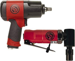 Chicago Pneumatic - Impact Wrench Air Tool Combination Kit - 90 psi, Includes 1/4" 90° Mini Angle Die Grinder - Best Tool & Supply