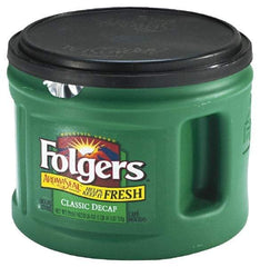 Folgers - Folgers Decaffeinated Ground Coffee, 22.6 oz. Can - Best Tool & Supply