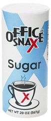 Office Snax - Granulated Fine Sugar - 20 oz, For Use with Beverages - Best Tool & Supply