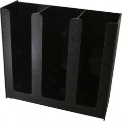 Vertiflex Products - 12-3/4 x 4-1/2 x 12" Three Column Cup Holder - Black - Best Tool & Supply