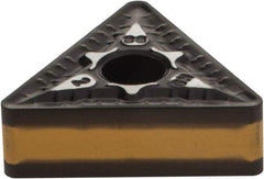 Iscar - TNMG332 GN Grade IC8250 Carbide Turning Insert - TiCN/Al2O3/TiN Finish, 60° Triangle, 3/8" Inscr Circle, 3/16" Thick, 1/32" Corner Radius - Best Tool & Supply