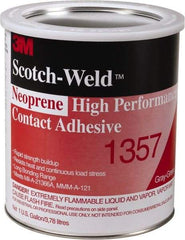 3M - Construction Adhesives - 1357 1G NEOPRN GRY/GRN SCOTCHWELD HP CONTACT ADH - Best Tool & Supply