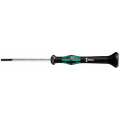 Wera - 3mm Blade Width, 147mm OAL, Precision Slotted Screwdriver - Best Tool & Supply