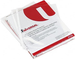 UNIVERSAL - 50 Piece Clear Sheet Protectors-Ring Binder - 11" High x 8-1/2" Wide - Best Tool & Supply