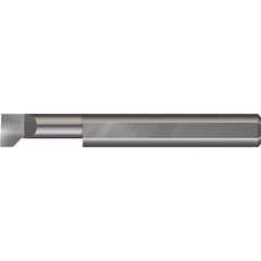 Micro 100 - Thread Relief Tools; Material: Solid Carbide ; Cutting Diameter (Inch): 1/4 ; Flat Width (Decimal Inch): 0.0940 ; Cutting Depth (Inch): 3/4 ; Projection (Decimal Inch): 0.0500 ; Shank Diameter (Inch): 1/4 - Exact Industrial Supply