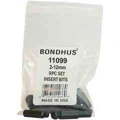 Bondhus - Screwdriver Bit Sets Type: Insert Bit Set Drive Size: 1/4 (Inch) - Best Tool & Supply