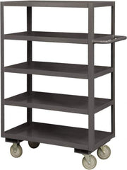 Durham - 1,200 Lb Capacity, 18" Wide x 36" Long x 55-5/8" High Service Cart - 5 Shelf, Steel, 2 Rigid/2 Swivel Casters - Best Tool & Supply